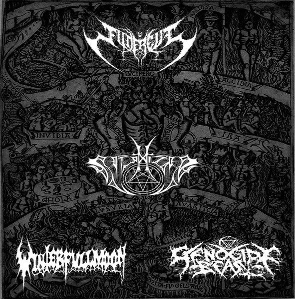 画像1: Funereus / Satanizer / Winterfullmoon / Genocide Beast - Split / CD (1)