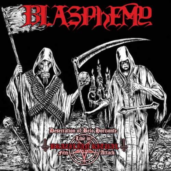 画像1: Blasphemy - Desecration of Belo Horizonte - Live in Brazilian Ritual Fifth Attack / LP + DVD (Red Color) (1)